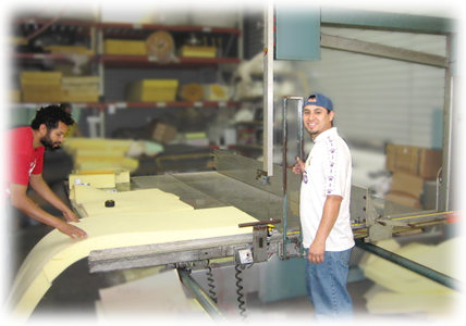 Foam Cutting Team in Action